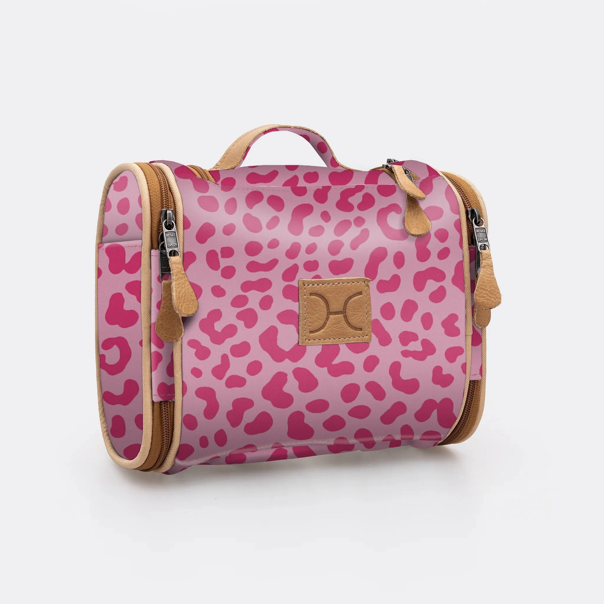 Thandana Laminated Fabric Compact Travel Vanity Bag