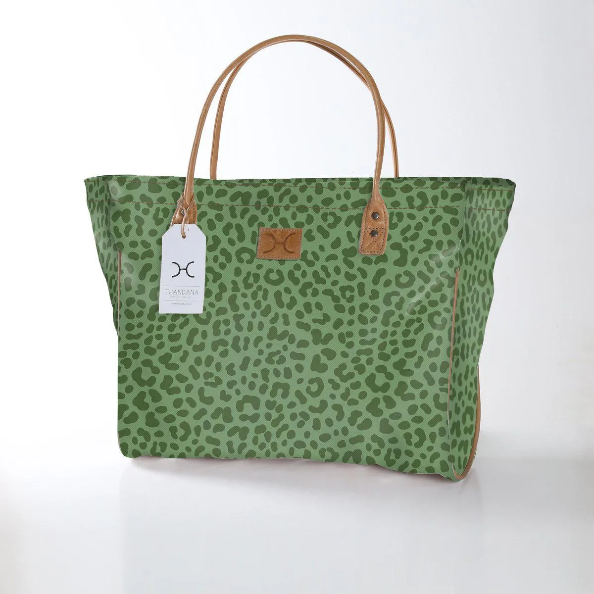 Thandana Laminated Fabric Large Beach Bag