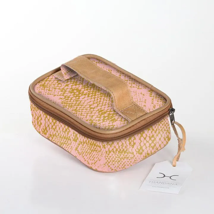 Thandana Laminated Fabric Single Toiletry Case