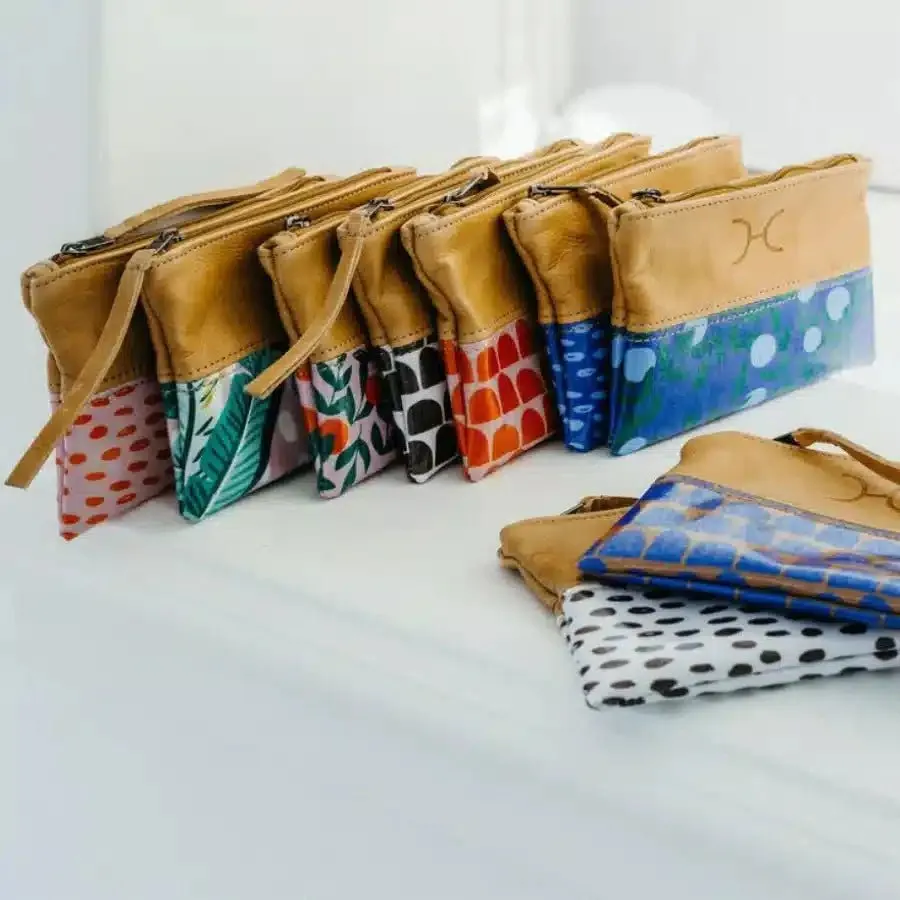 Thandana Laminated Fabric With Leather Pouch | New Designs