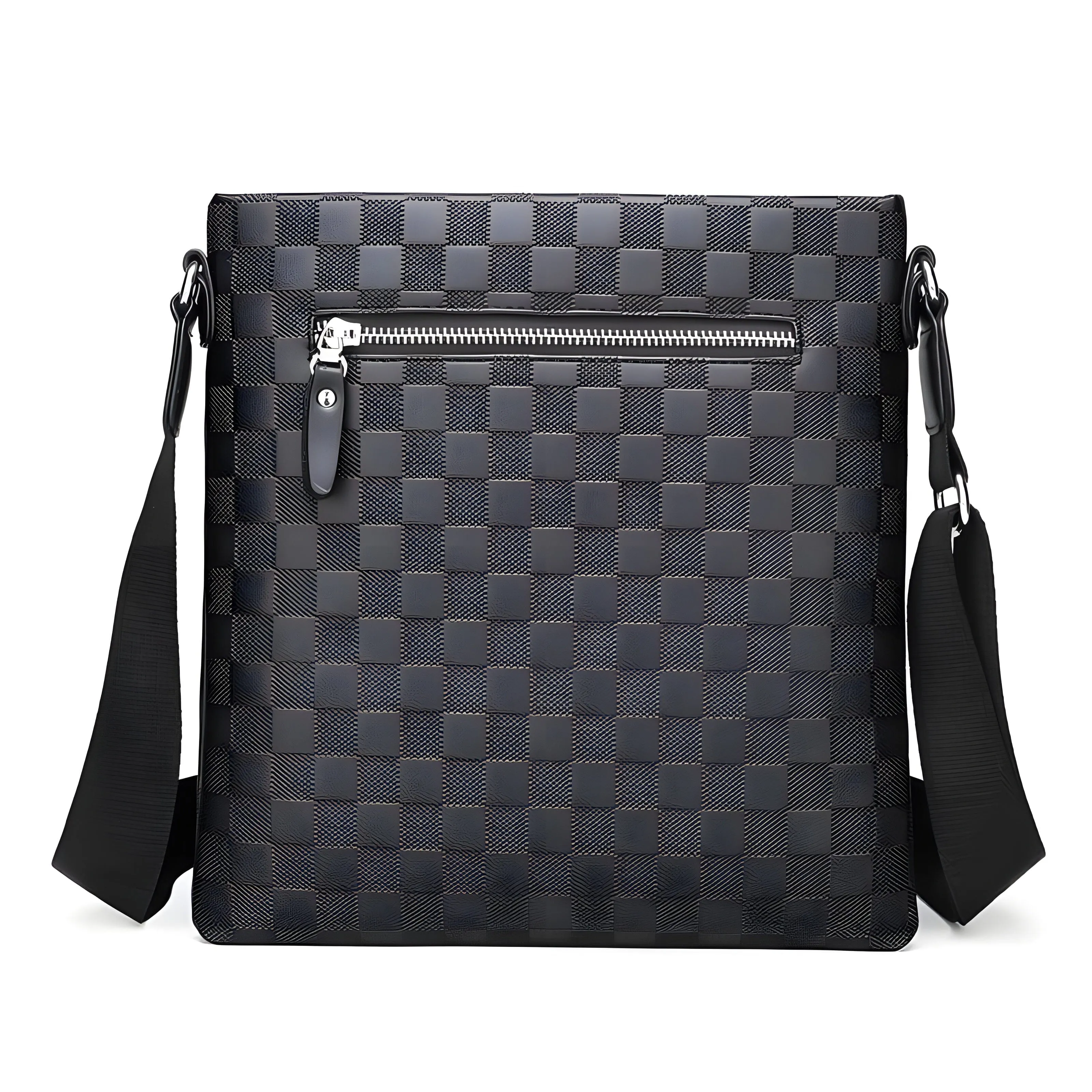 The Marcel Messenger Shoulder Bag - Black