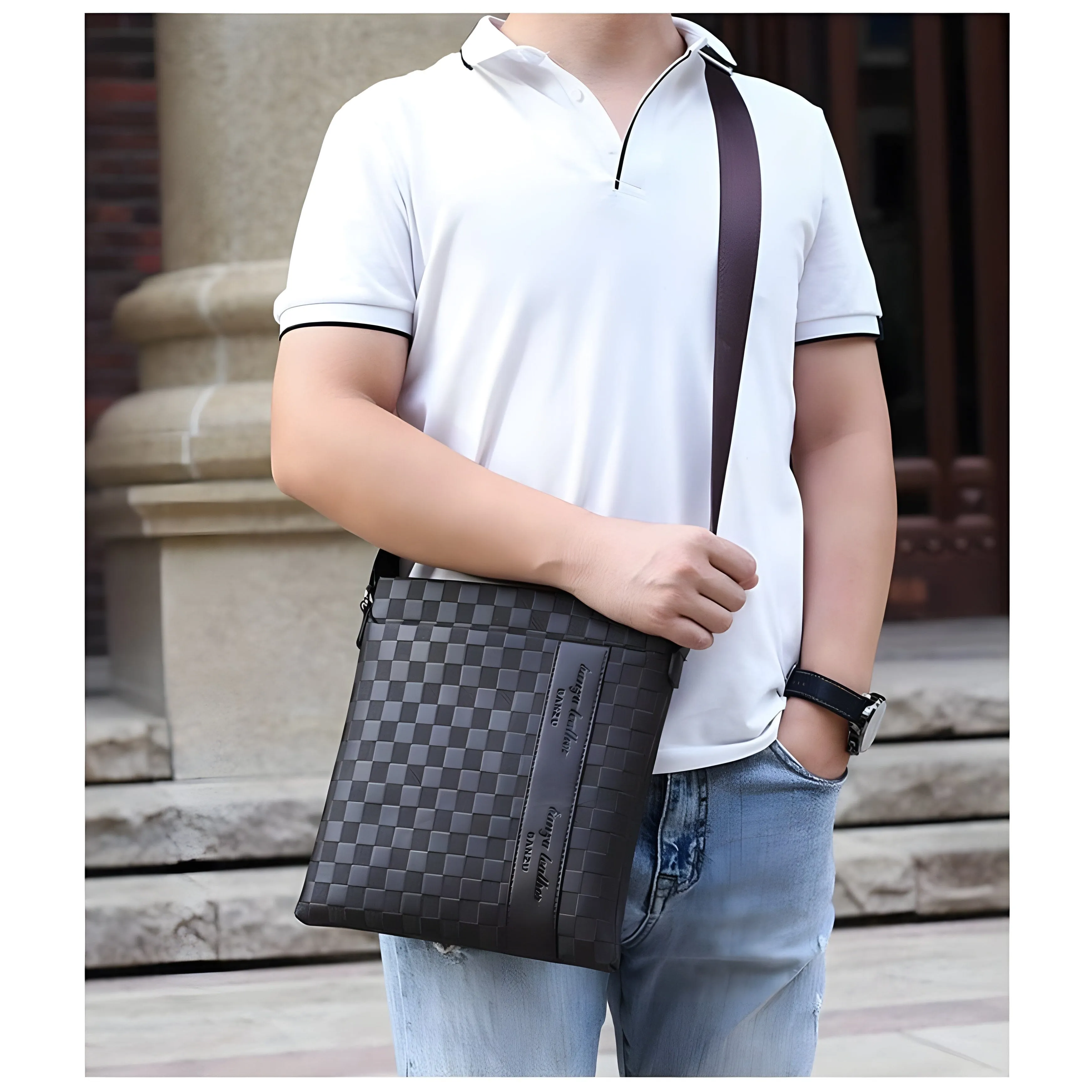 The Marcel Messenger Shoulder Bag - Brown