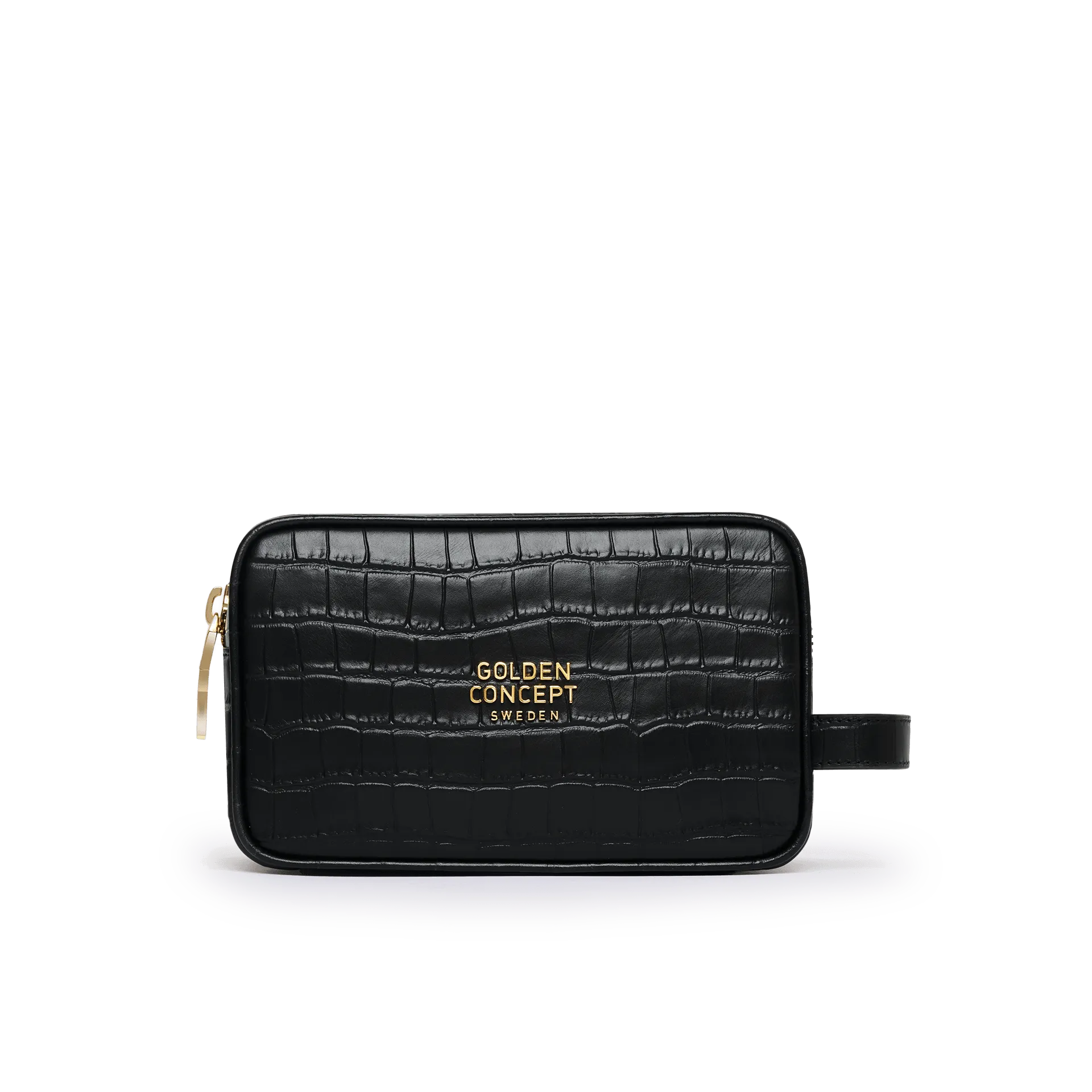 Toiletry Bag / Croco Embossed - Small