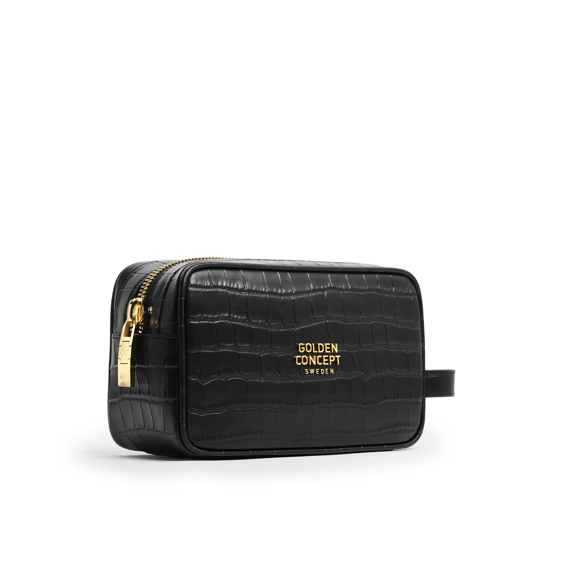 Toiletry Bag / Croco Embossed - Small