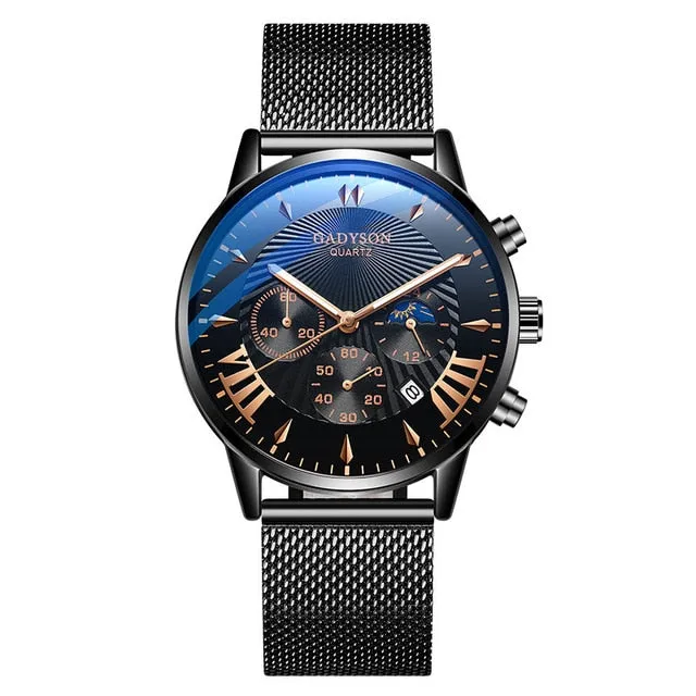 Top Men Watches Luxury Famous Brand Men Stainless Steel Mesh