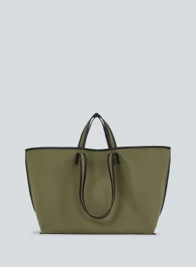 Tote canvas | khaki / oil black