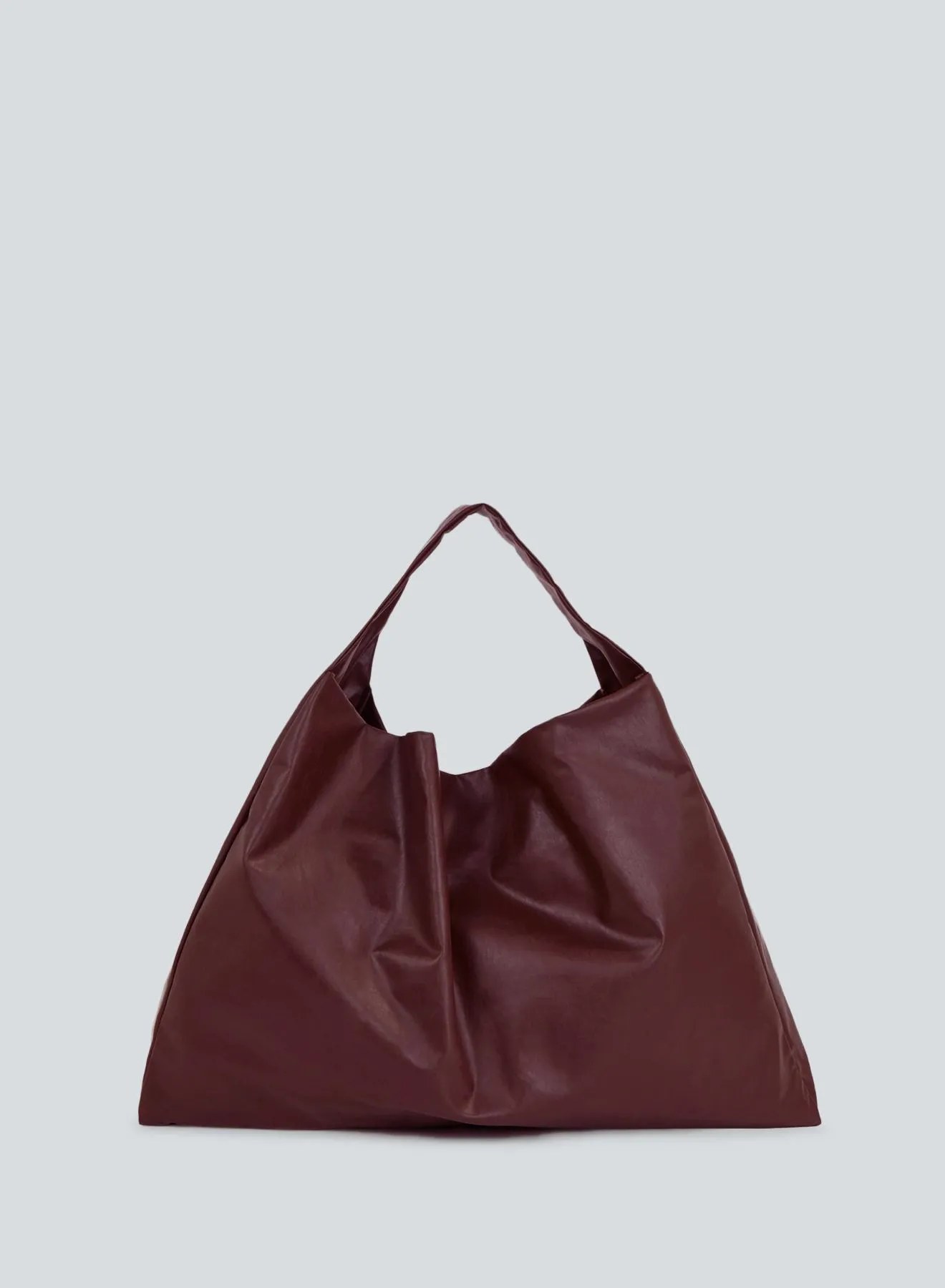 Tote shoulder oil | bordeaux