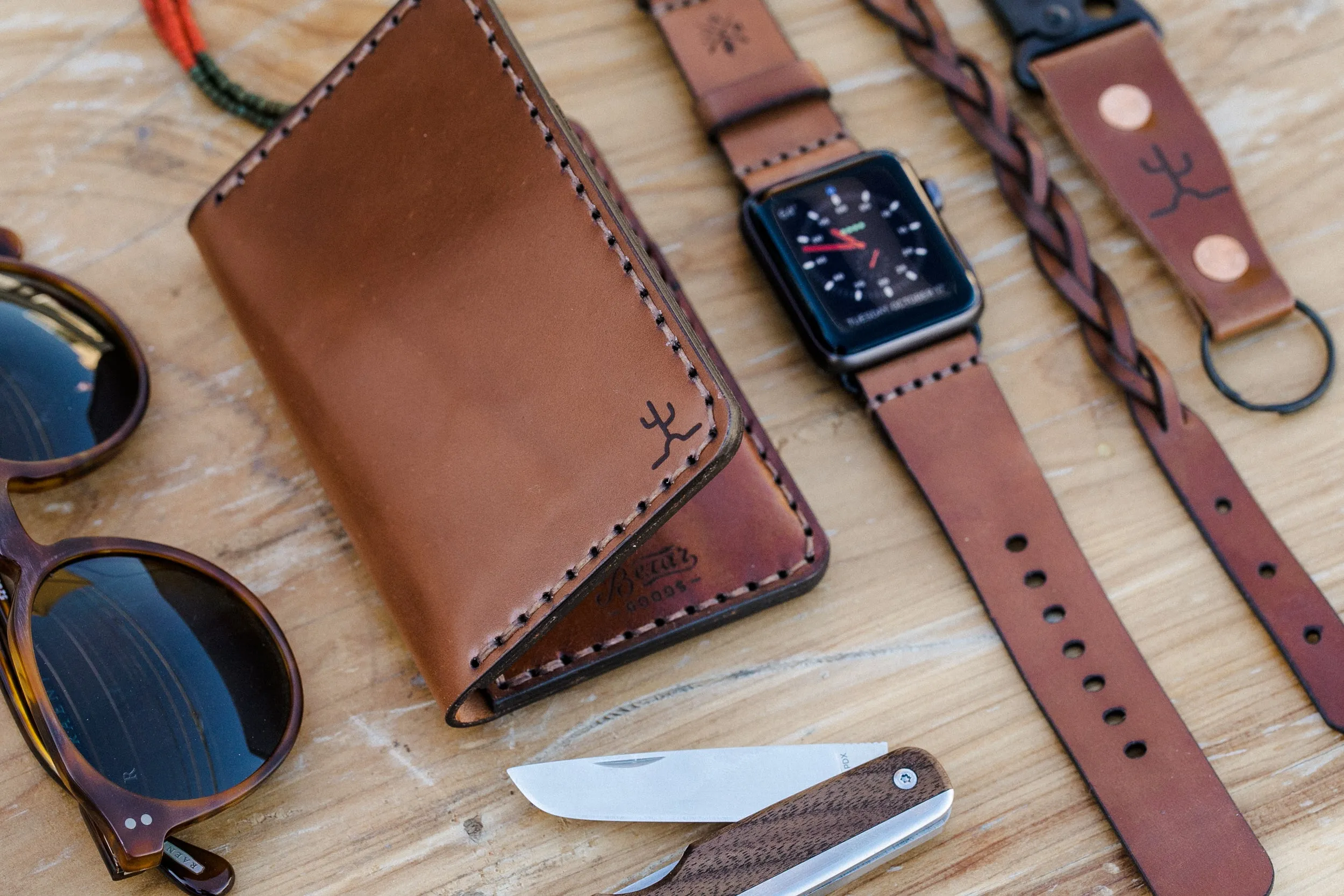 Vertical Wallet // Whiskey Cordovan