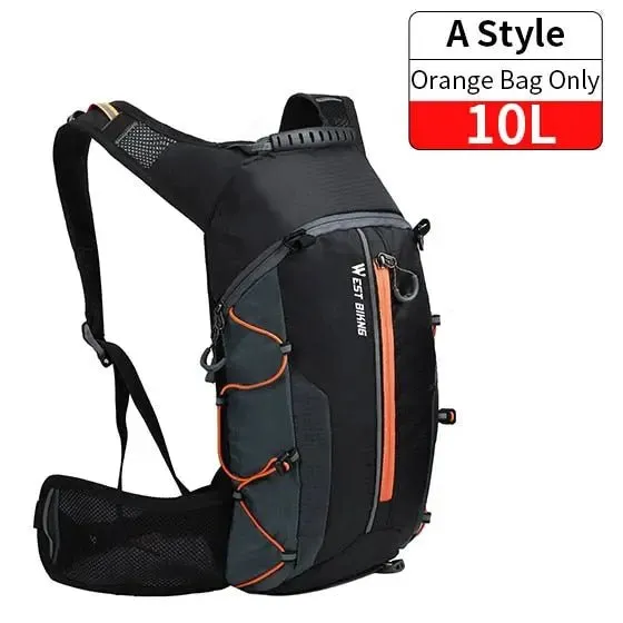 WEST BIKING Bike Bags Portable Waterproof Backpack 10L Cycling Water Bag Outdoor Sport Climbing Hiking Pouch Hydration Backpack