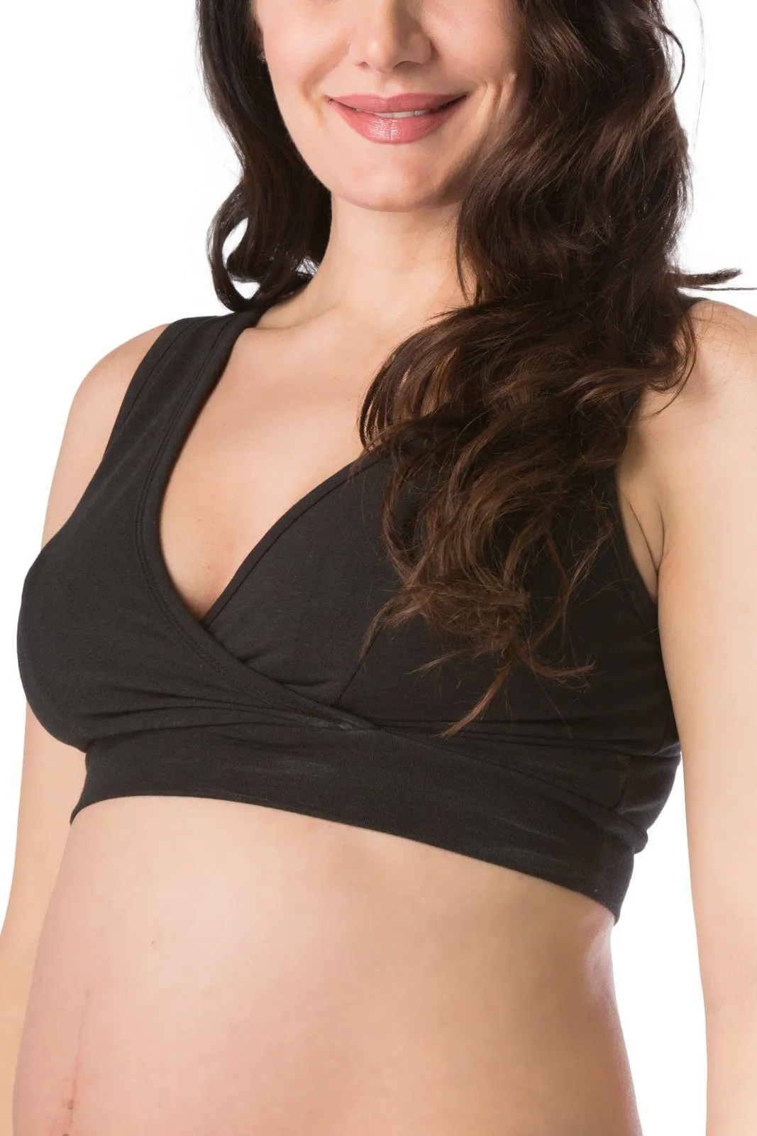 Wireless EcoFabric™ Maternity Nursing Bra with Nursing Pad Set Option